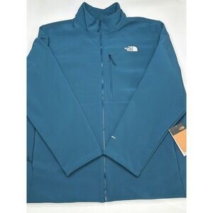 The North Face Mens XXL Windwall Soft Shell Jacket Blue‎ Moonlight Petrol
